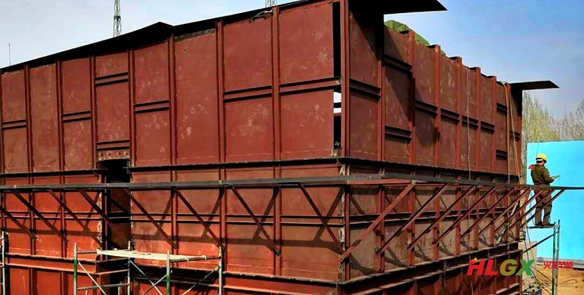 河南平煤集團(tuán)RTO爐耐火纖維保溫施工